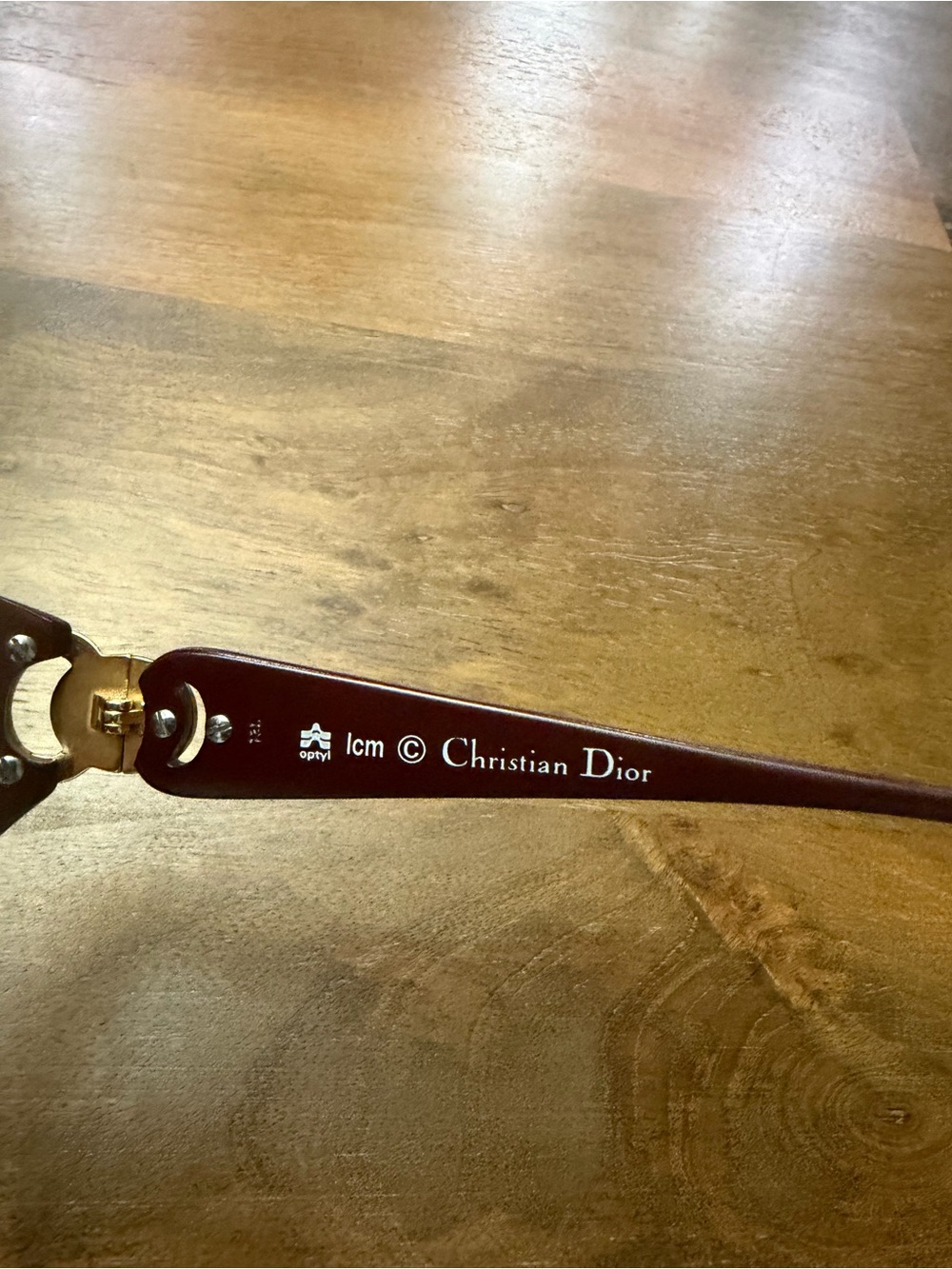 Christian Dior vintage textured brown sunglasses - Picture 5 of 9